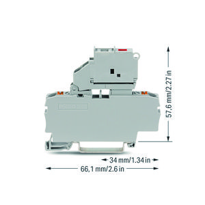 2-draads zekeringsklem draaib.zekeringh.1611/1000-836 VVE=50