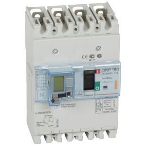 Vermogensschakelaar 160 Thermomagn.+RCD 80A 4P 25kA DPX3