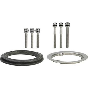 Montageset chroomnikkelstaal/blank
