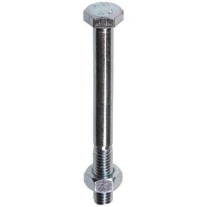 Zeskantbout met moer DIN601/555 M16x80mm staal 4.8  VVE=25