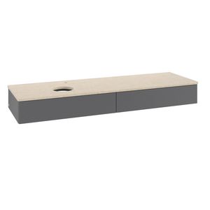 Wastafelonderkast Antao 1600x190x500mm Antr. Matt Lacquer L15153GK