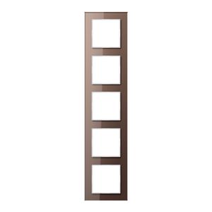 Afdekraam 5-voudig Acreation glas mokka