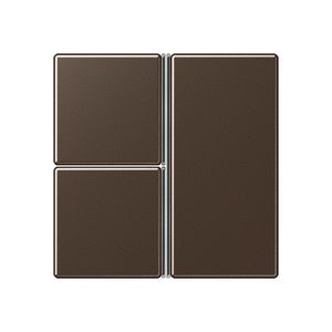 Tastafdekking compleet 3-voudig A500 mokka KNX