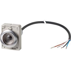 Drukknop M30C Compact z.indicatiepl vlak terugv. 2no/0nc P62