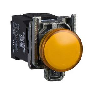 Signaallamp Rond Ø22mm IP65 BA9S 110-120V Oranje