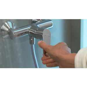 Focus douchekraan chroom 1-hendel hoh 150mm incl. S-koppelingen