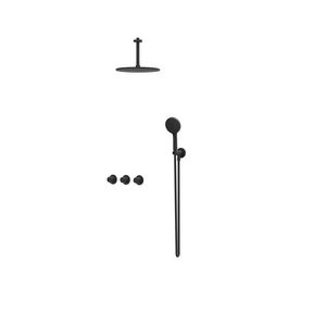 Afbouwdeel regendouche Combiset Nexus 4 inbouwthermostaat mat zwart CSN4EXMZBFBA excl. inbouwbox