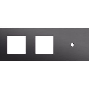 Afdekplaat 3-voud horiz. 71mm centerafst. 224-57706