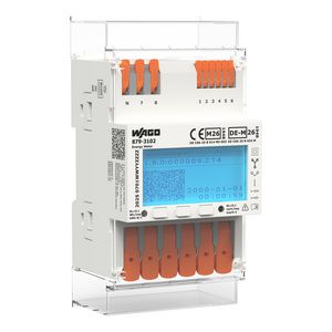 Energiemeter (MID26) voor directe verbinding 65A 3x230/400V 50Hz MID & Eichrecht RS-485, M-bus en Ethernet 2 x S0-interface 4PU