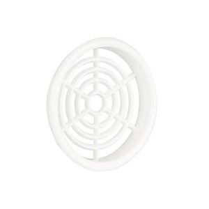 Ventilatierooster kunststof Ø60mm wit