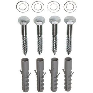 Set a 4st. CV-bevestigingsset met houtdraadbout 8x60mm