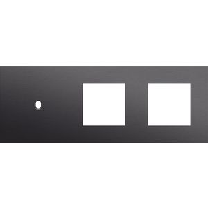 Afdekplaat 3-voud horiz. 71mm centerafst. 224-57705