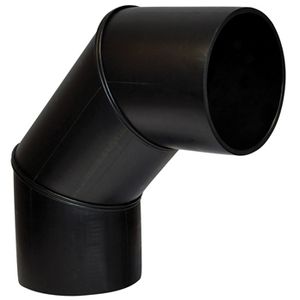 PE segmentbocht 90° 200mm PN4 zwart
