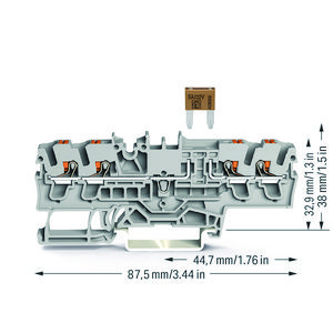 4-draads zekeringsklem platte mini autozekering 1881 VVE=50