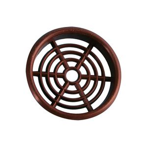 Ventilatierooster kunststof Ø60mm bruin