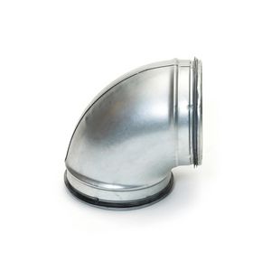 Bocht geperst GBS9 90° 125mm kort vv KEN-LOK
