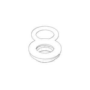 Bevestiging met afdichtingen 45mm, 3/4" 0423100040390