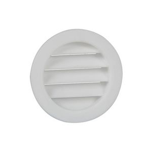 Ventilatierooster kunststof Ø25mm wit