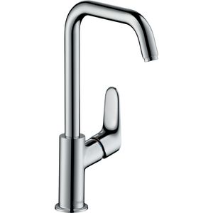 Focus Ecosmart wastafelkraan chroom 1-hendel draaibare uitloop 160mm