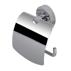 Closetrolhouder chroom met klep LUNA
