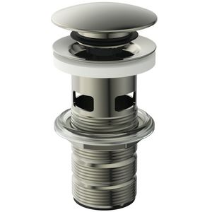 LUXURY CLICKER BASIN WASTE SLOTTED silver storm (rvs look)