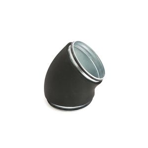 Bocht geperst GBDI4 45° 160mm  dampdicht met Armaflex isolatie 13mm KEN-LOK