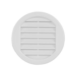 Ventilatierooster kunststof Ø43mm wit