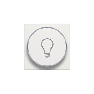 Afwerkingsset doorschijnende ring lampsymbool 6A white