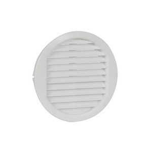 Ventilatierooster kunststof Ø70mm wit