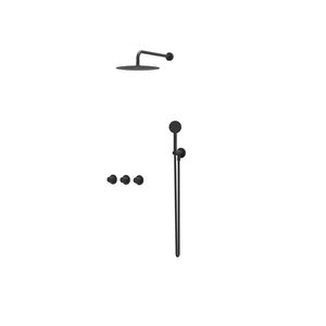 Afbouwdeel regendouche Combiset Nexus 4 inbouwthermostaat mat zwart CSN4EXMZCCAA excl. inbouwbox