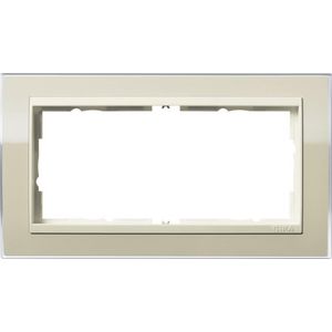 afdekraam 2-v z/ms overgangsafdekplaat CW Gira Event Clear zand