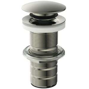 LUXURY CLICKER BASIN WASTE SOLID silver storm (rvs look)