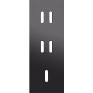 Afdekplaat 3-voud vertic. 71mm centerafst 224-56954