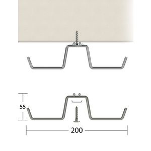Draadgoot flex kapstokgoot verzinkt staal 200x50mmx2m VVE=10