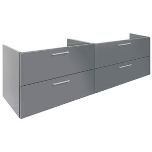 Onderkast (120x50cm) met 4 lades met handgreep - 10 - White hoogglans gelakt