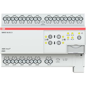 Schakel/Jaloezie aktor KNX 16-voudig 24V DC 10A DIN-rail (SAH/S16.10.7.1)