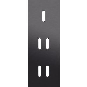 Afdekplaat 3-voud vertic. 71mm centerafst 224-56953