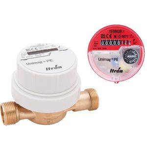 Watermeter Unimag PE DN15 HW Qn 2,5 m3/h L=110 mm max 90 0C