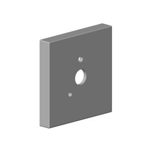 Rozet douchehouder 60X60X9X 14,8mm-BG