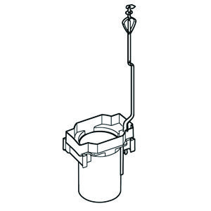 Onderdeel houder klok mechanisme MONTUS spoelreservoir 8cm