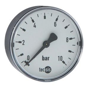 Manometer Ø63mm 1/4"bt.  0-10bar achteraansluiting