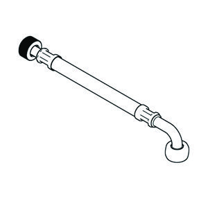 Onderdeel flexibele slang voor MONTUS spoelreservoir 8cm