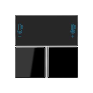 Compact tastafdekking A/AS zwart KNX RCD