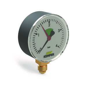 Manometer met horizontale aansluiting 1/4"