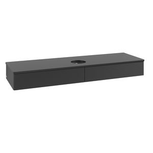Wastafelonderkast Antao 1600x190x500mm Black Matt Lacquer K14110PD