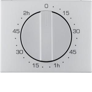 Afdek. mech. tijdschakelklok 120min berker K.1/K.5 aluminium
