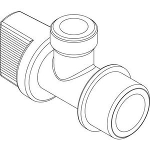 Hoekstopkraan midden achter WISA 500/790/300/1036