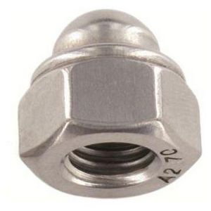 Dopmoer met nylon borgring DIN986 M12 RVS A2 AISI304 VVE=50
