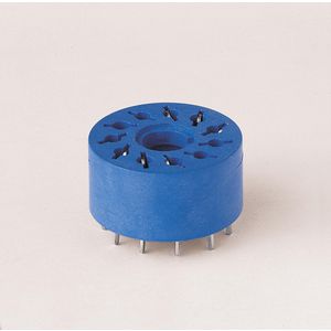 Aansluitvoet printmontage Ø22mm voor relais 60.13 blauw