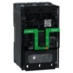 Vermogenschakelaar NSXm160H 70kA AC 3P 100A TMD ComPact